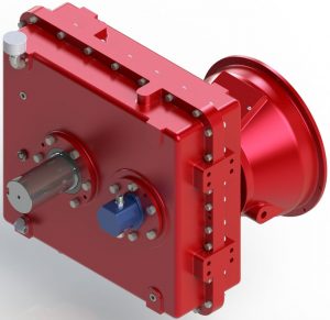 Custom gearbox used in reciprocating pump