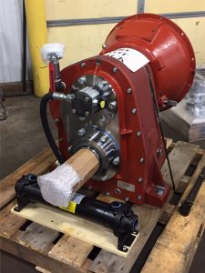 Custom gearbox for booster pump