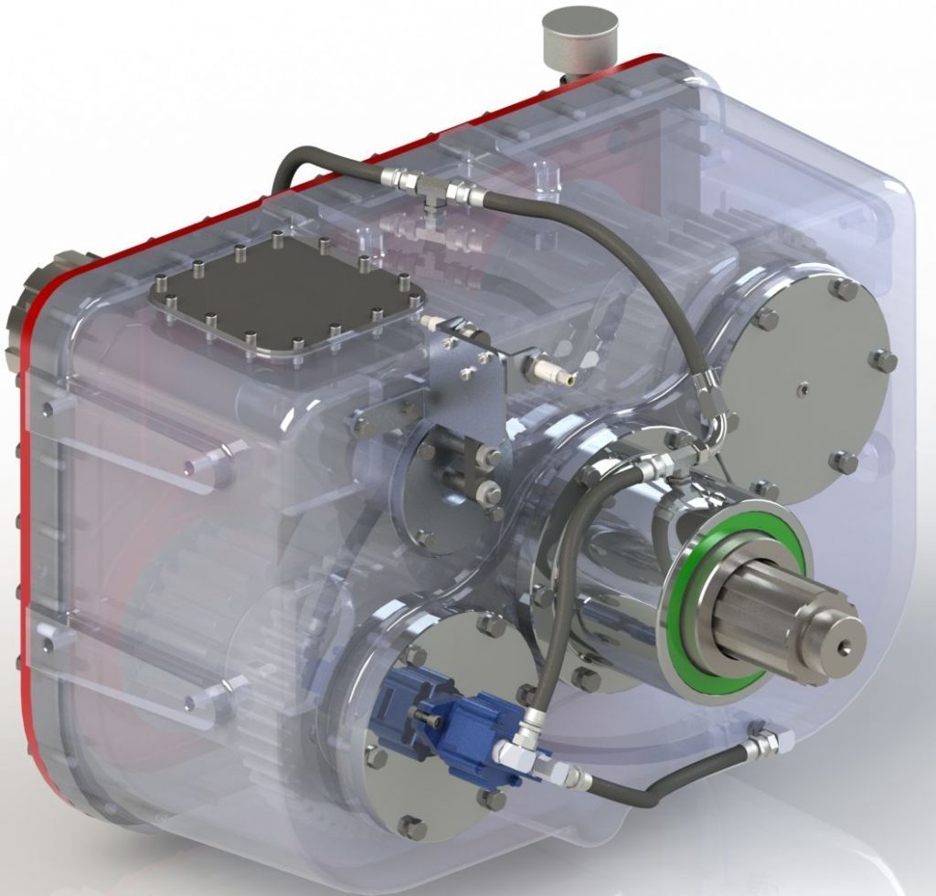 Gearbox gravity lubricating process