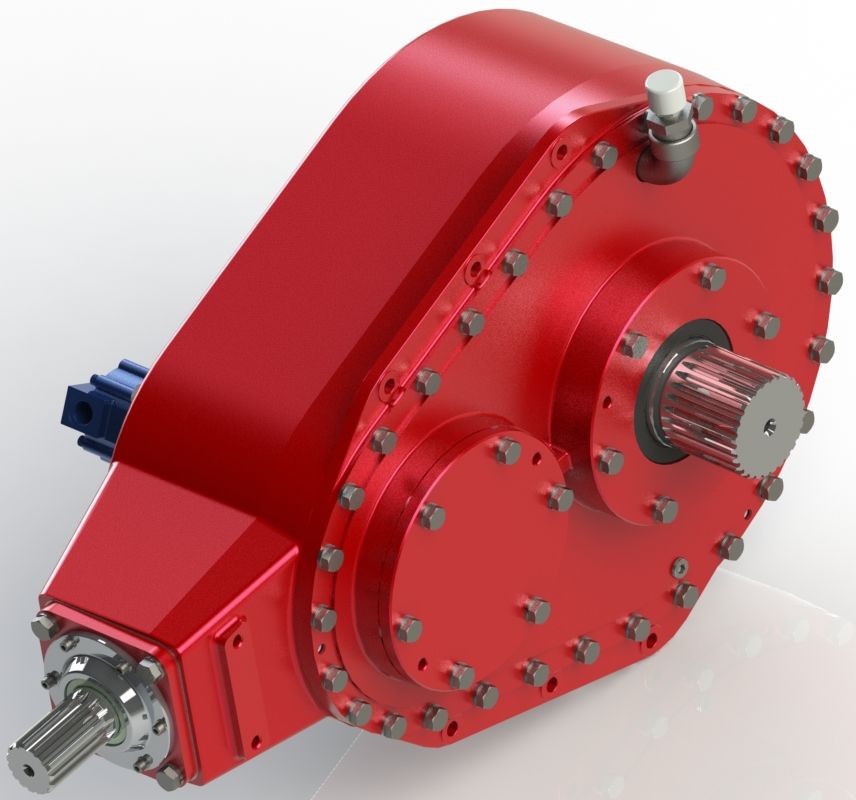 Custom gearbox ideal for driving traction systems