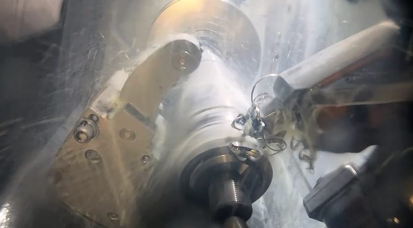 Machining a shaft