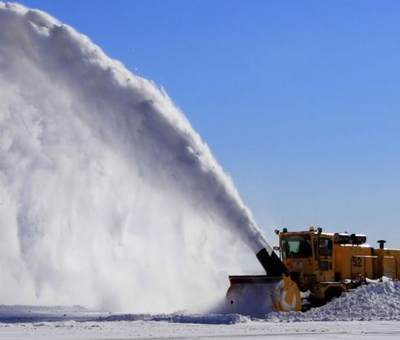 Airport snow removal equipment