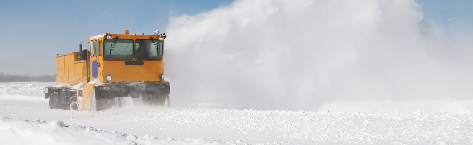 Airport snow removal equipment