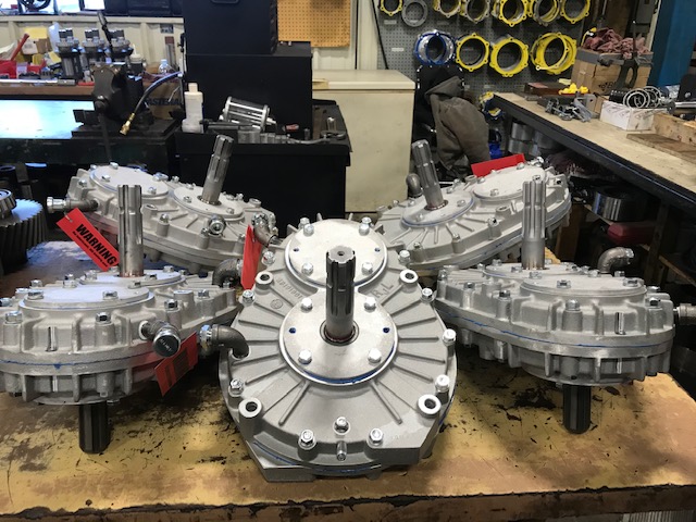 Speed Increaser Gearboxes in Aseembly