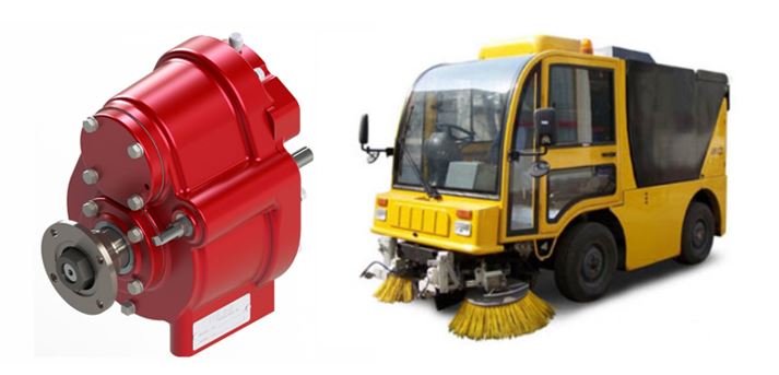 Specialty Gearbox for Street Sweeper