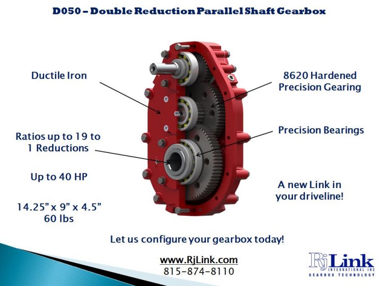 D050 Double Reduction Gearbox RJ Link International, Inc.